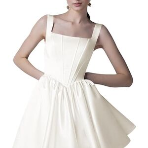 White Elegant Homecoming/ Prom Short Dress